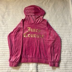 Pink sweatshirt from juicy couture with gold letters